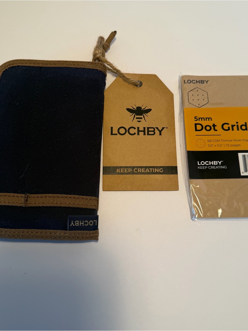 NWT Lochby Mini Field/Pocket Journal in Navy Blue Zipper Cover - Picture 6 of 9